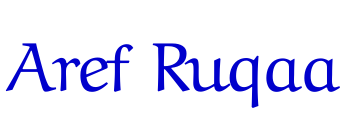 Aref Ruqaa шрифт